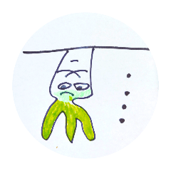 [LINEスタンプ] 無言 ちらっとダイコン