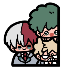 [LINEスタンプ] デクかっちゃん轟くんの日常スタンプ