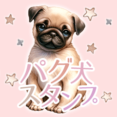 [LINEスタンプ] パグ犬スタンプ☆