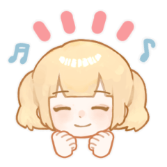 [LINEスタンプ] ふわふわ女の子のやさしいことばスタンプ