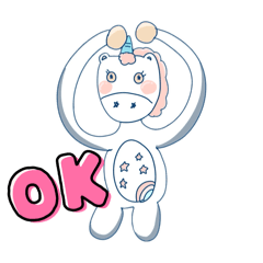 [LINEスタンプ] ユニコーンのゆに