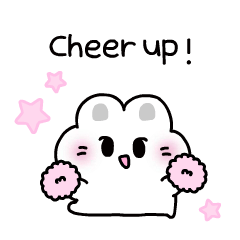 [LINEスタンプ] 無害なウサギのムエン-イ (英語版）