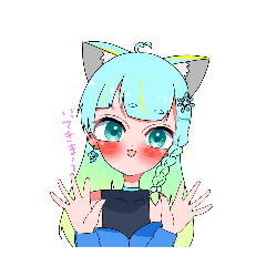 [LINEスタンプ] りりの代理ちゃんスタンプ！！！(みお作)の画像（メイン）