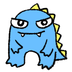 [LINEスタンプ] 青の怪獣