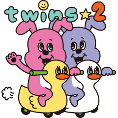 [LINEスタンプ] 【一年中使える】twins☆スタンプ