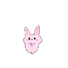 [LINEスタンプ] ピンクの動くうさぎさんの画像（メイン）