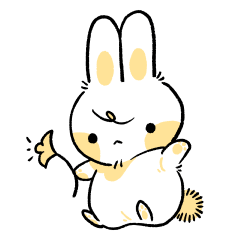 [LINEスタンプ] もちもちうさぎ1