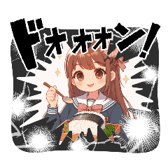 [LINEスタンプ] ラブリーガール①。