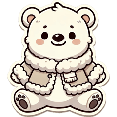 [LINEスタンプ] シロクマ(日常)