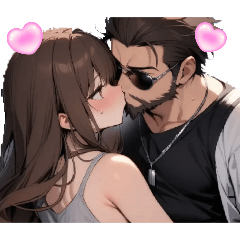 [LINEスタンプ] キス大好き