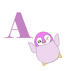 [LINEスタンプ] ペンギンのアルファベットスタンプVer.2