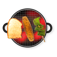 [LINEスタンプ] BBQ バーベキュー スタンプ トーストの画像（メイン）