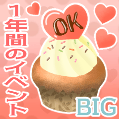 [LINEスタンプ] BIG♡カラフル可愛い♡一年のイベント