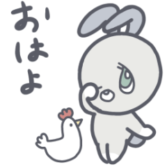 [LINEスタンプ] 波紋のうさぎ2