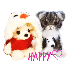 [LINEスタンプ] ワンにゃんだニャン