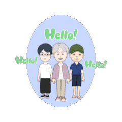 [LINEスタンプ] ❤️幸せ家族の日常happy lucky❤️の画像（メイン）