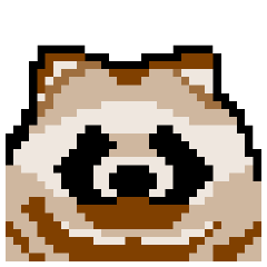 [LINEスタンプ] ドットのたぬき3