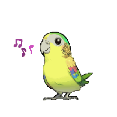 [LINEスタンプ] 動く インコ