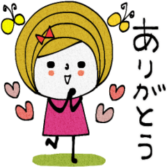 [LINEスタンプ] mottoのボブガール♡年中使える