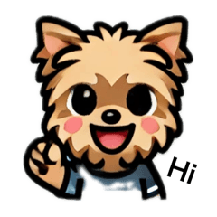 [LINEスタンプ] ヨークシャテリアちゃん1