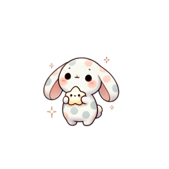 [LINEスタンプ] みずたまうさぎ