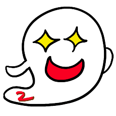 [LINEスタンプ] ポジティブなおばけ2