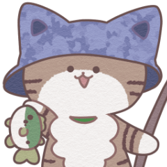 [LINEスタンプ] 釣り好きな猫2