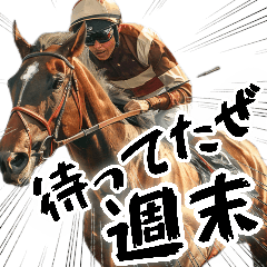 [LINEスタンプ] 競馬好きは集合！競馬ファン週末大活躍！