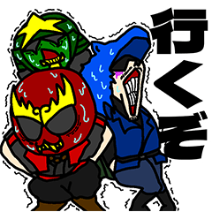 [LINEスタンプ] ご当地マッチョ獅電