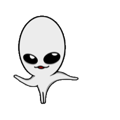 [LINEスタンプ] 行動で見せる宇宙人じーの画像（メイン）