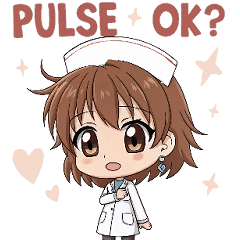 [LINEスタンプ] 看護師なっちゃん1