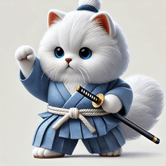 [LINEスタンプ] ねこ侍スタンプ