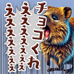 [LINEスタンプ] 絶叫するクアッカ1【バレンタイン編】