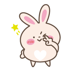 [LINEスタンプ] もちもちウサギちゃん