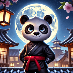[LINEスタンプ] 忍者パンダ (Ninja Panda)