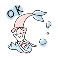 [LINEスタンプ] 明るい人魚ちゃんスタンプ