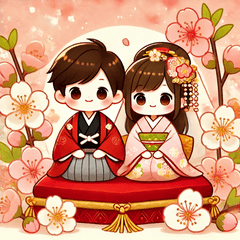 [LINEスタンプ] ひな祭りMT