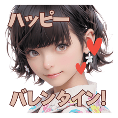 [LINEスタンプ] バレンタイン＆毎日使える♡