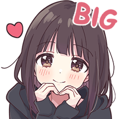 [LINEスタンプ] くるみちゃん。のBIG LOVEスタンプ♡