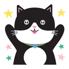 [LINEスタンプ] かわいいタキシード猫の日常スタンプ