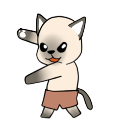 [LINEスタンプ] シャム猫のつぶやき