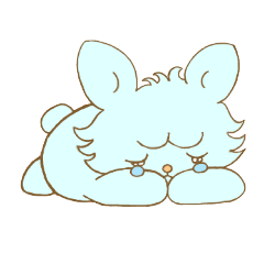 [LINEスタンプ] うるうる うさぎ 何も上手くいかない