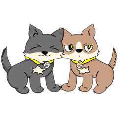 [LINEスタンプ] 相川・犬・蝉