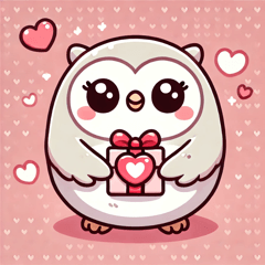 [LINEスタンプ] フクロウのラブメッセージ