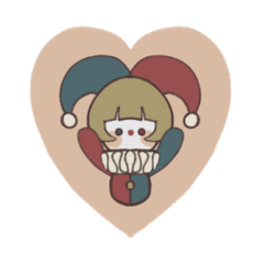 [LINEスタンプ] ぬいぐるみのピエロちゃん