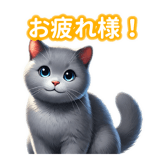 [LINEスタンプ] とにかくかわいい ロシアンブルー