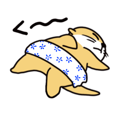 [LINEスタンプ] カワウソてんちゃん1