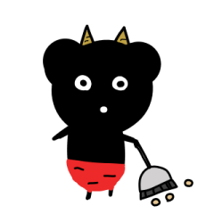 [LINEスタンプ] ココロのパンダ節分