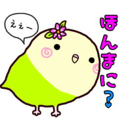 [LINEスタンプ] かわいいインコ♡グリーン♡毎日使える♪