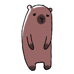 [LINEスタンプ] カピバラのかぴ原さん